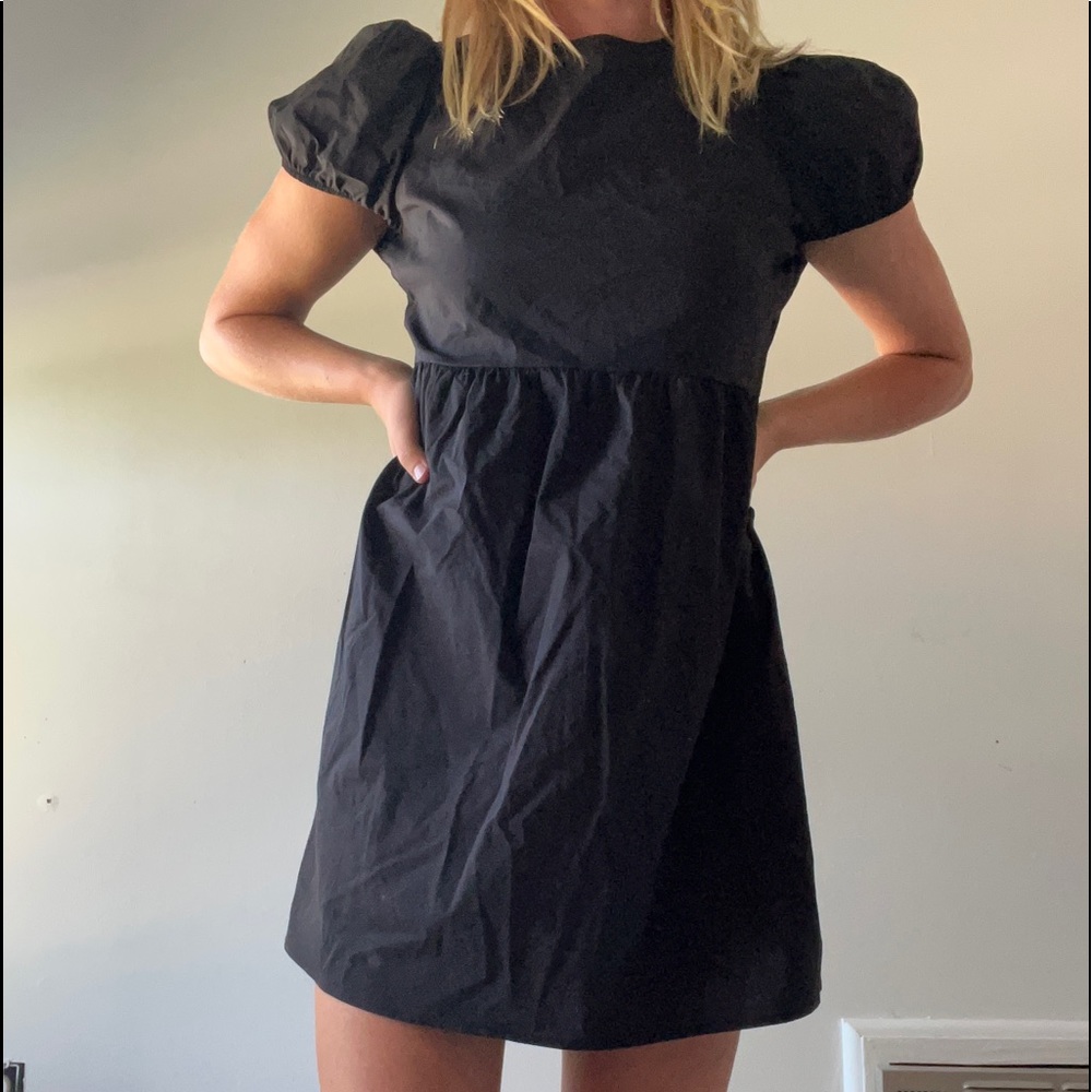 Black mini dress